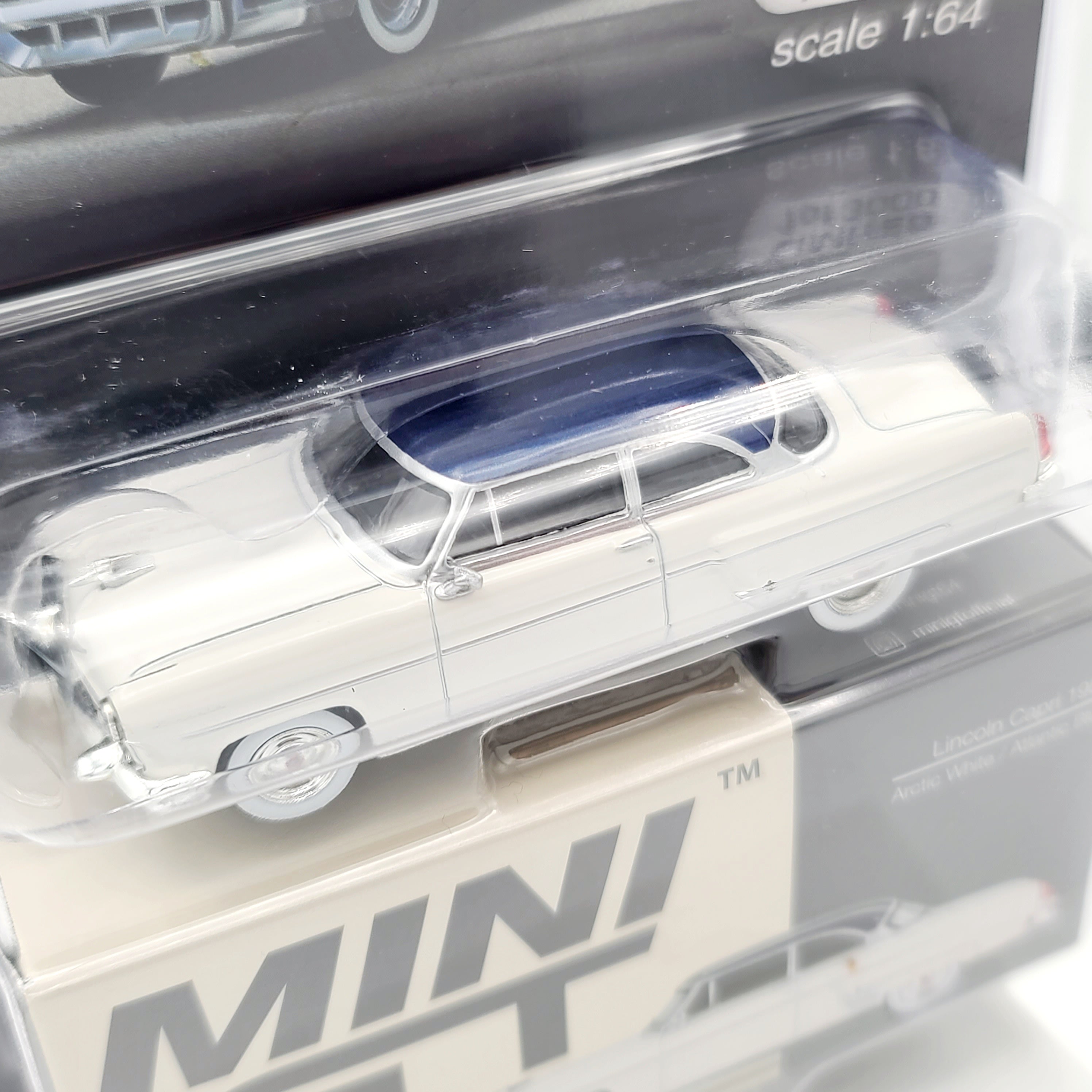 Mini GT Lincoln Capri - 1:64 scale, Artic White (2024 MIJO Exclusives - Limited Edition 1 of 3000)